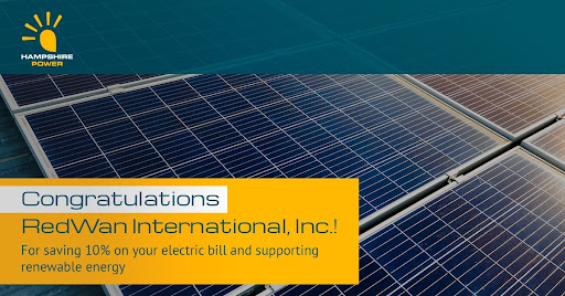 HampshirePower's tweet photo. Congratulations RedWan International, Inc.!

They just saved 10% on their utility bill by partnering with Hampshire Power to go solar!

For more info: 

https://t.co/OzXF9shlM0

#energyasaservice #solarbusiness #solarsolutions #solarenergy #communitysolar #alternativeenergy https://t.co/i8ymCxlxpk
