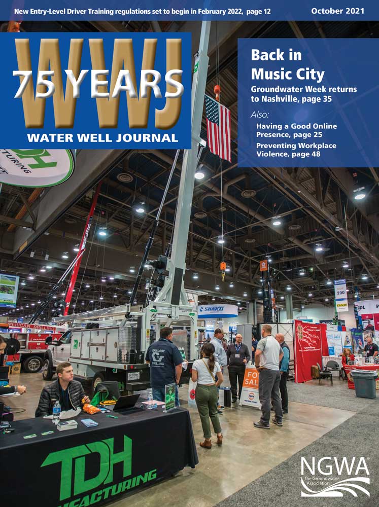 WaterWellJournl's tweet photo. |@ngwatweets October WWJ focuses on Groundwater Week 2021 (#GWWeek) 10-plus pages are dedicated to biggest show in #groundwater industry: https://t.co/rW2znyOV9t. #waterwelldrilling, #waterwellsystems, #continuingeducation, #waterwellpumps, #water https://t.co/LgjA9WcHQ0