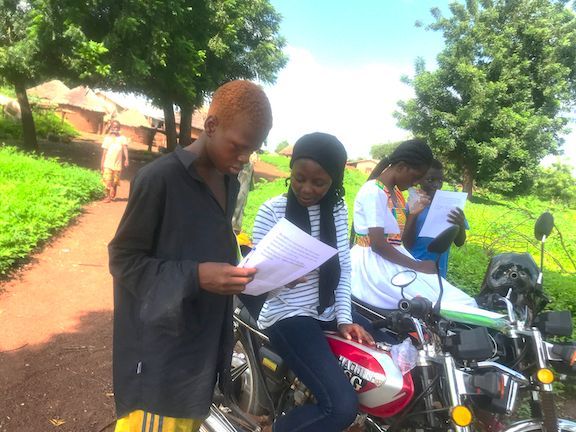 Our dedicated Literacy Leaders in Ghana track down each student by driving to their individual houses in their communities in order to complete assessments to properly monitor the outcome of the literacy programs they run.  #CreateChange #Ghana #Africa #GirlPower #WomenLeadership