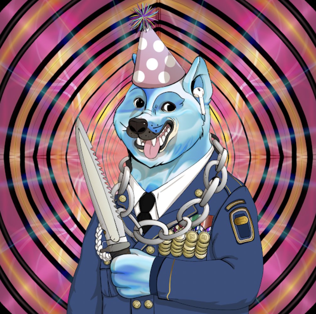 Next up is this one with lots of traits that is a good buy for the game.

Ice skin, Military jacket both super rae

On sale at 0.01

opensea.io/assets/0xa9472…