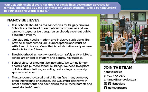 There are only three weeks to go before Election Day on October 18!  Grateful for the kind and amazing support of so many amazing volunteers and donors who have helped us deliver the campaign brochure to almost every door in #yycWard11 and #yycWard13  #yycbe #yycvote