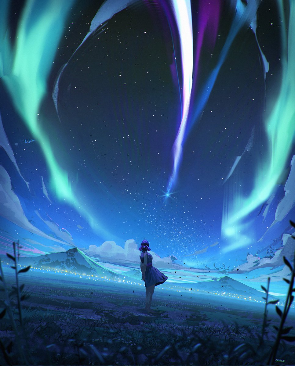 CarmesJocelin's tweet photo. shooting star 💫 #ArtistOnTwitter  #LovelyLandscapes https://t.co/czdcMp43fb