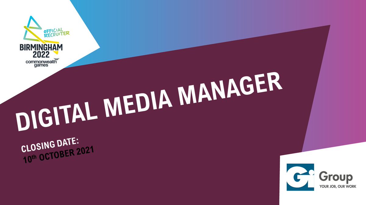 birminghamcg22's tweet photo. Want to be part of something amazing?

We're #hiring a Digital Media Manager to take over the management of the #B2022 website, contribute to our digital strategy, and play a part in delivering one of the world's largest sporting events.
 
Apply now: https://t.co/pouCrHwufp https://t.co/qeNB27Avd4