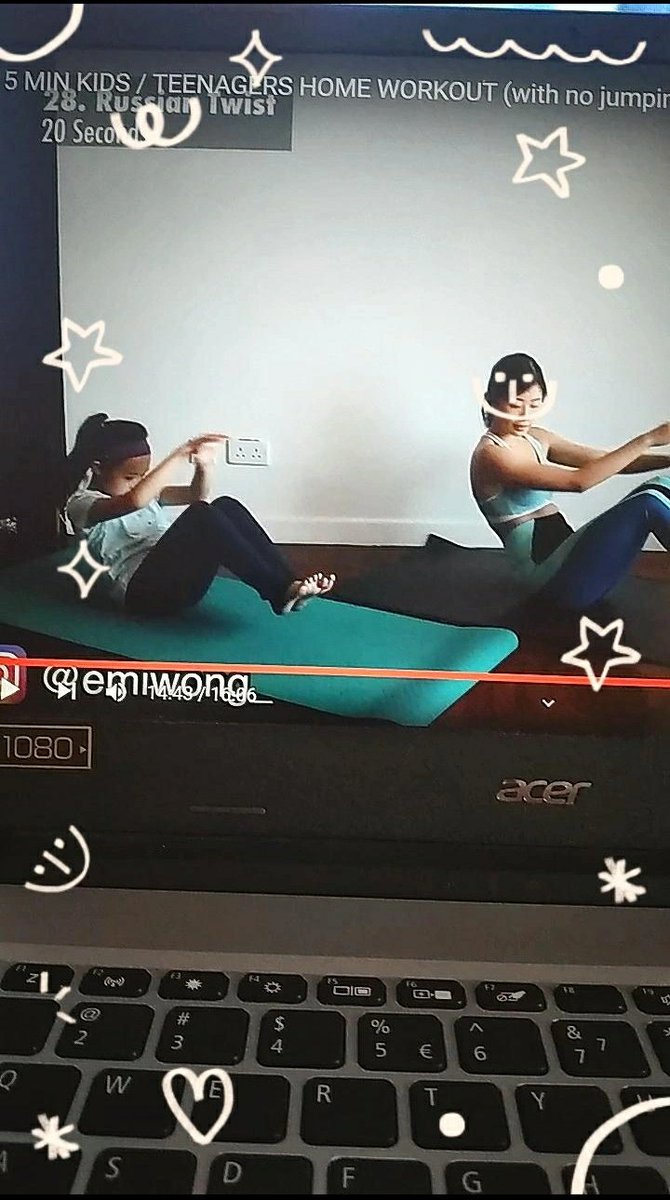 enhagraph's tweet image. ⋆ 210927 ⋆
setelah sekian abad lamanya, akhirnya aku workout lagi gaes walaupun cuma 15 menit tp lumayan bikin keringetan. trus juga hari ini ada kegiatan di ukm buat wawancara ukm lain! kalau belajar aku cuma ngulang materi hari ini ajaa. anyway, selamat istirahat semua!