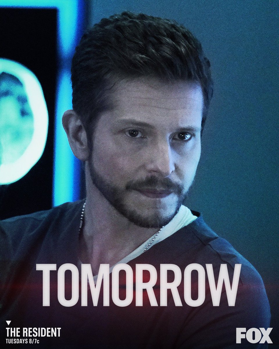 ResidentFOX's tweet photo. When you see this look, you know it's serious.

Catch all the thrills and chills — tomorrow at 8/7c during a new episode of #TheResident. https://t.co/w9FauEQobJ