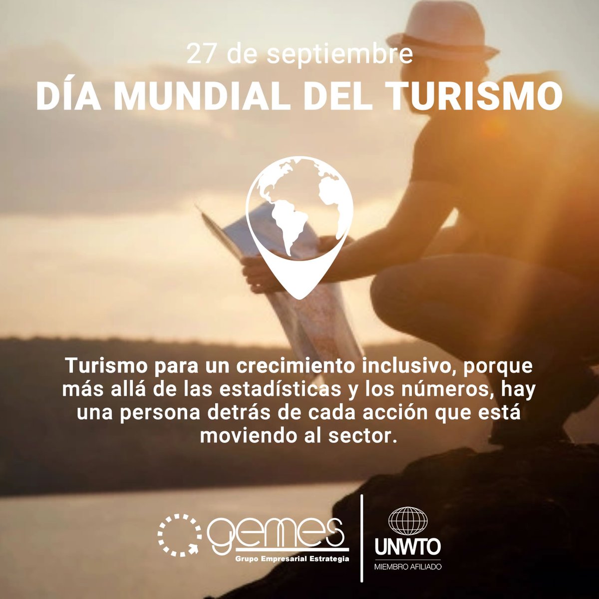 En Grupo Empresarial Estrategia celebramos junto a ti a los que hacen posible el crecimiento inclusivo a través del turismo.

#DiaMudialdelTurismo
#WorldTourismDat2021