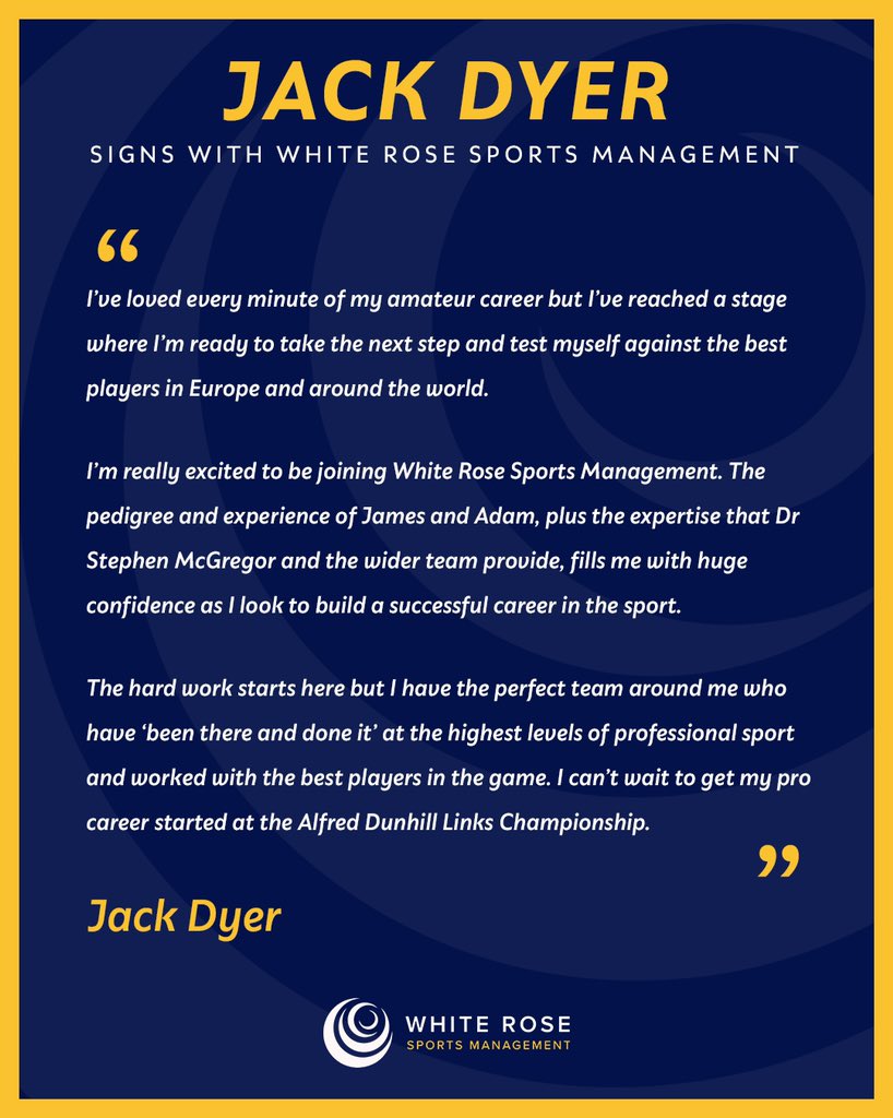 Welcome to the White Rose team, <a href="/JackDyer_/">Jack Dyer</a> ⚪️🔵🟡