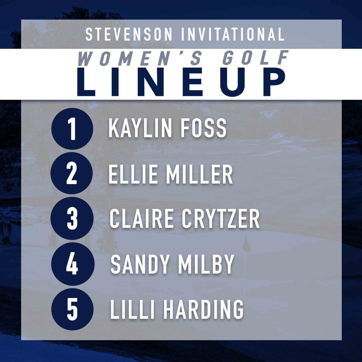 Lineups for today. #jcgolf
