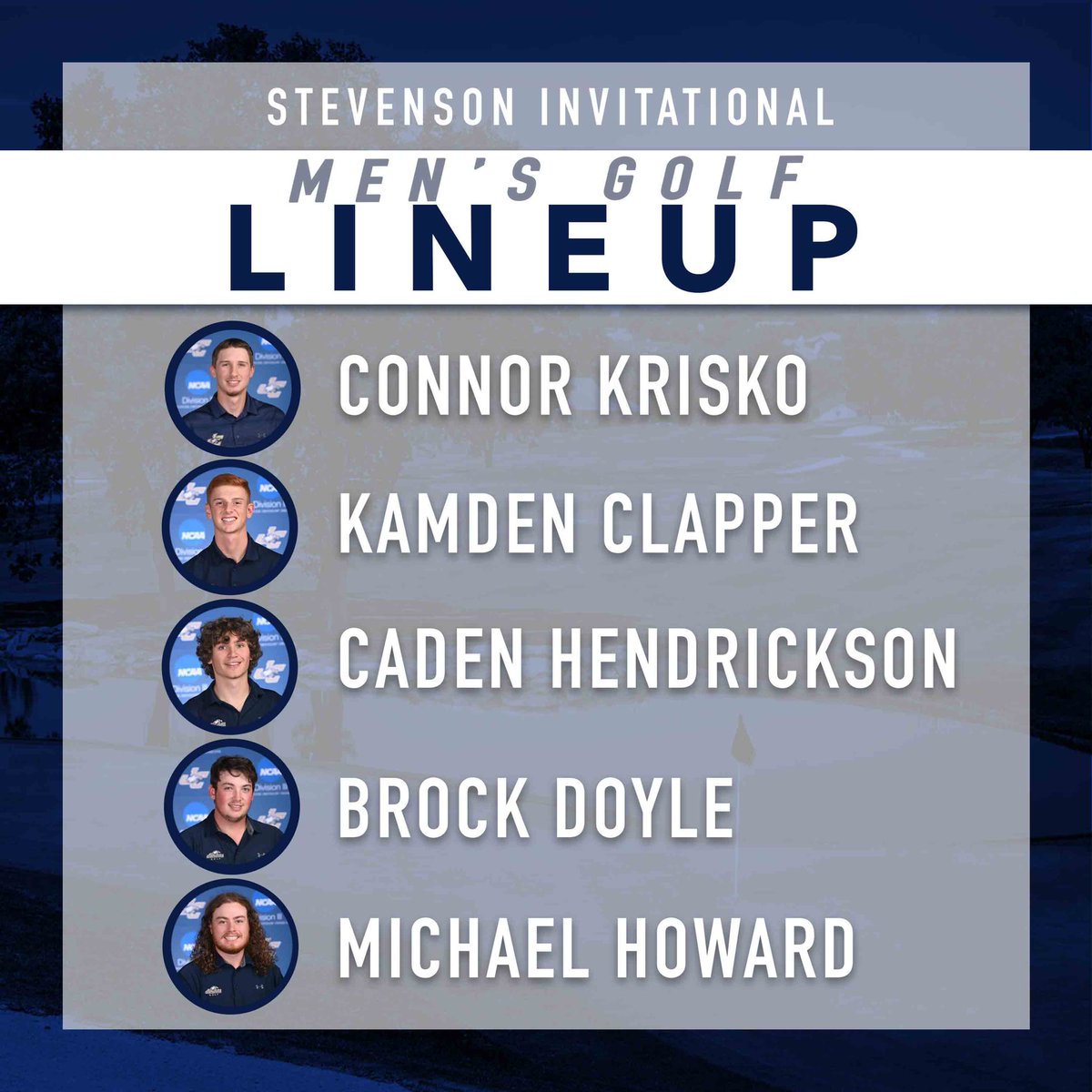 JuniataGolf's tweet photo. Lineups for today. #jcgolf https://t.co/BejrOuuuXr