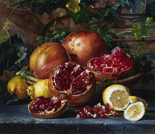sophrisyne's tweet photo. pomegranates in art https://t.co/I5wWUvHOym