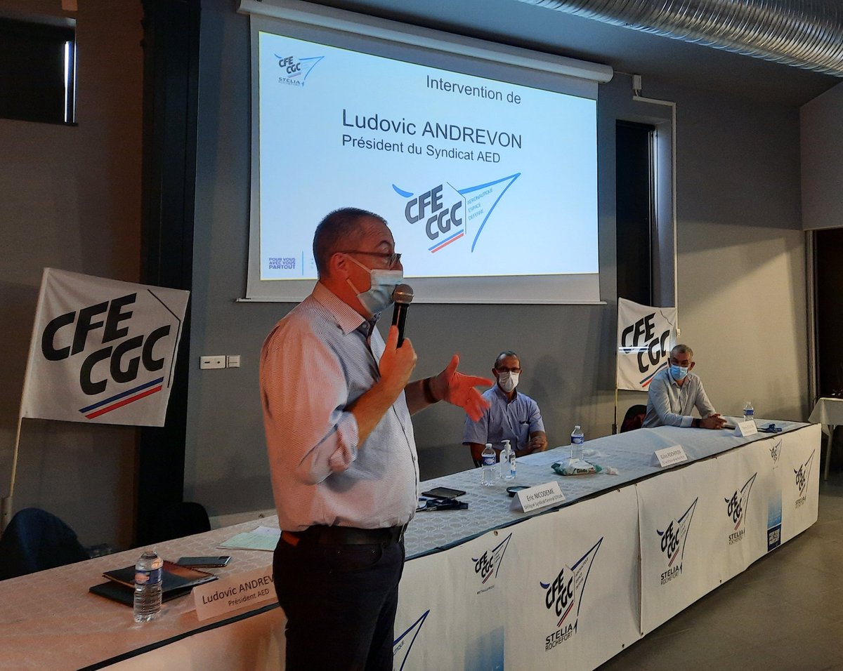 Assemblée générale de la section CFE-CGC Stelia Aerospace Rochefort en présence de <a href="/ludovicandrevon/">Ludovic Andrevon</a> et de représentants de <a href="/CFECGCAirbusSAS/">CFE-CGC Airbus Avions - Airbus Atlantic</a> Nantes et Saint-Nazaire...la CFE-CGC Airbus Atlantic au service de ses adhérents 😉
<a href="/Metalcfecgc/">Métallurgie CFE-CGC</a> <a href="/cfecgcaed/">CFE-CGC AED</a> <a href="/FABOO73/">faboo3173</a> <a href="/gabfd/">Artero Gabriel</a>