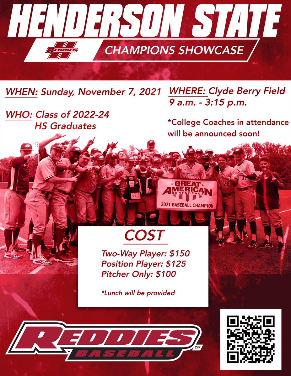 HSU_BSBCamps's tweet photo. 🚨HSU Champions Showcase🚨

Registration link ⤵️

https://t.co/aumypCPbv6 https://t.co/L67GKUeO3W