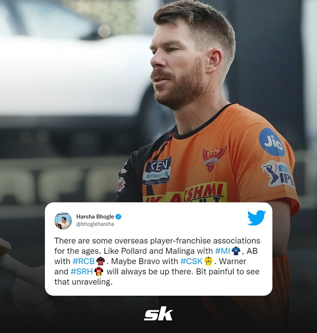 Sportskeeda's tweet photo. What would be your reaction if #SRH release David Warner from their squad to be available in the player auction next year? 🤔

📸 IPL

#SRHvRR #IPL2021 https://t.co/rgNbsuaN4a