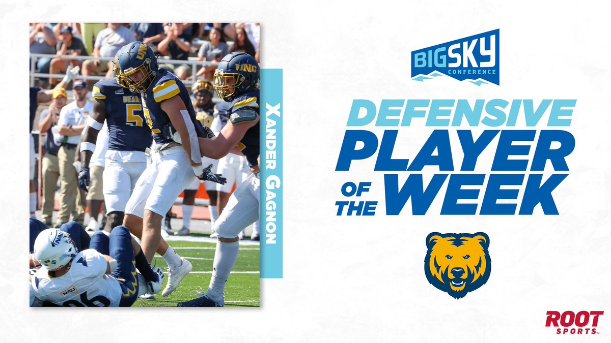 Defensive Player of the Week goes to <a href="/xandergagnon/">Alexander Gagnon</a> after being a havoc in the backfield  in <a href="/UNC_BearsFB/">Northern Colorado Football</a>’s OT win! 

#ExperienceElevated