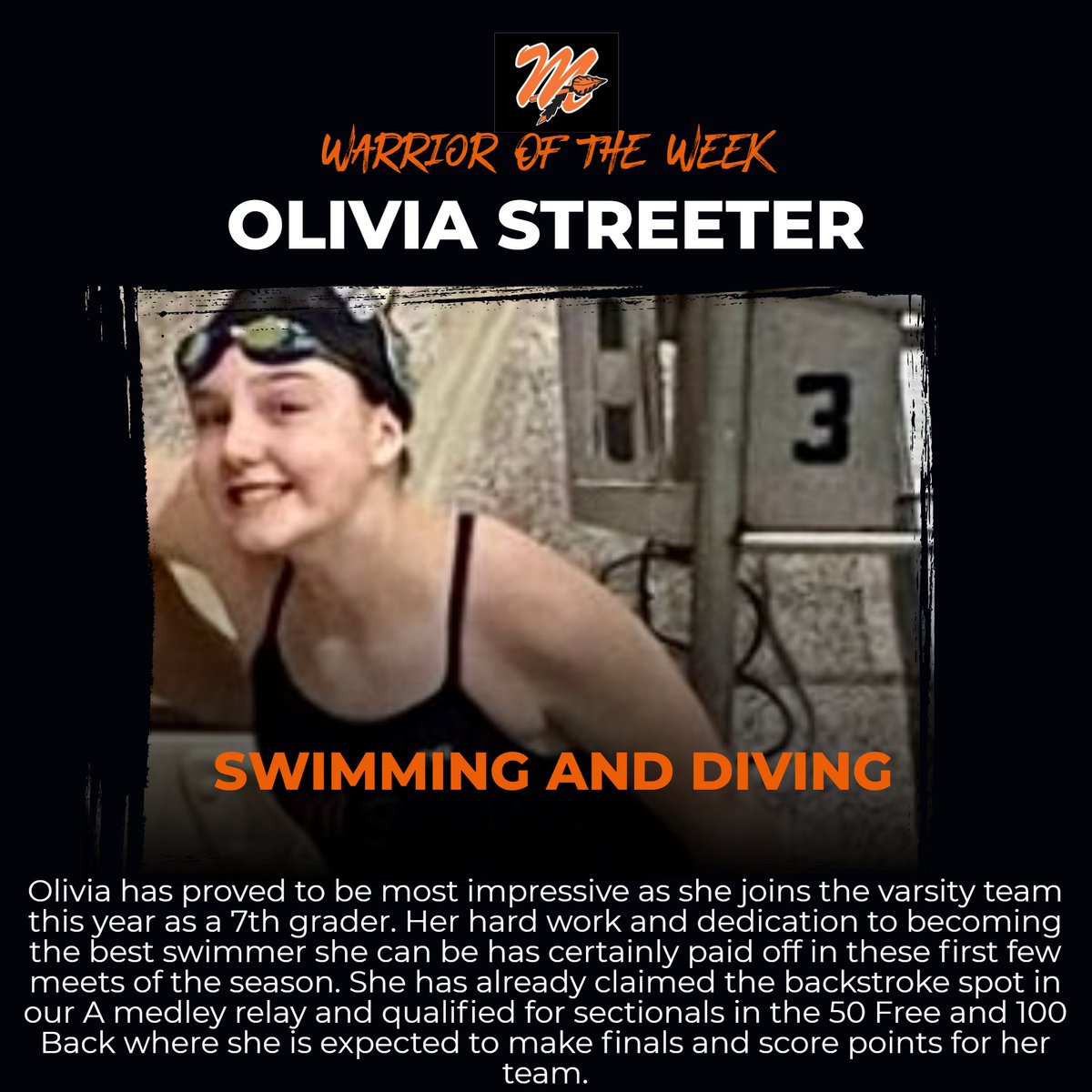 MohonSports's tweet photo. Warrior of the Week!!  #mohonproud
@MSSwimDive @MightyPrincipal https://t.co/C0GgFGgFgb