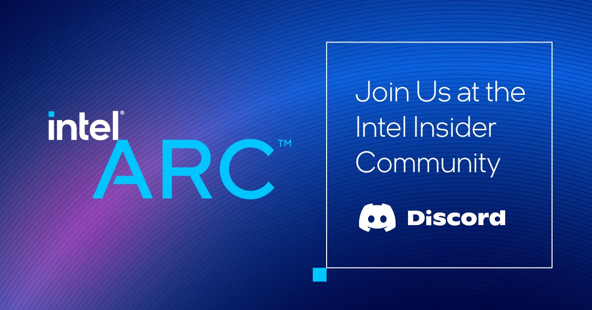 IntelGraphics's tweet photo. Our #Discord community has gone next level. Join the Intel Insider Community. “One of us, one of us…”! https://t.co/SnqfkqSfVY #IntelInsider https://t.co/evbyaUMqor