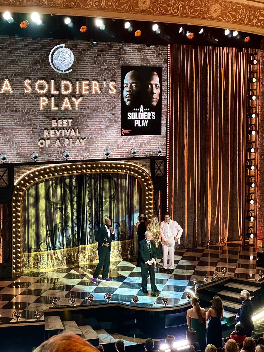 Last night #ASoldiersPlay won the #TONY for Best Revival. The history books are now closed on that production. Incredibly honored to have thrown down on that stage every night with this most incredible cast. AND huge congrats to new Tony winner David Allen Grier! You did that!