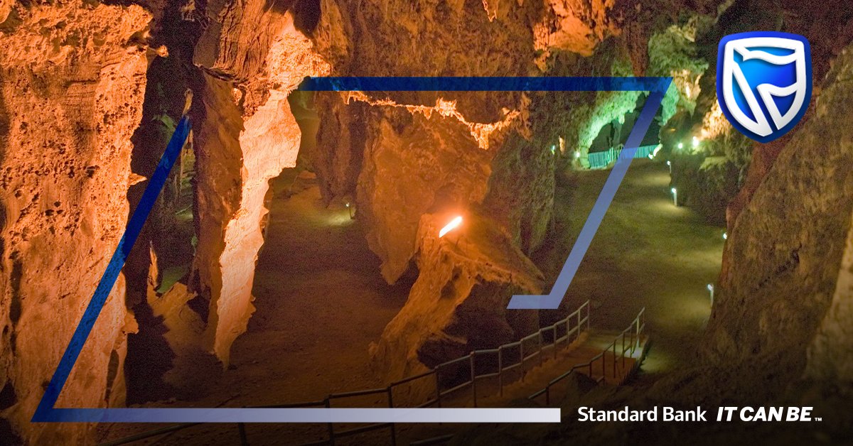 StandardBankZA's tweet photo. Our UK guest has settled in, ag shame, he really struggled 😂. Now he is ready to do some traveling, can you help him guess the heritage site? #WorldTourismDay

A home for Little Foot and Mrs. Ples, the beginning of human evolution describes it best 🗿. #ItCanBeOnlyInSA. https://t.co/XiQCEsYyOh