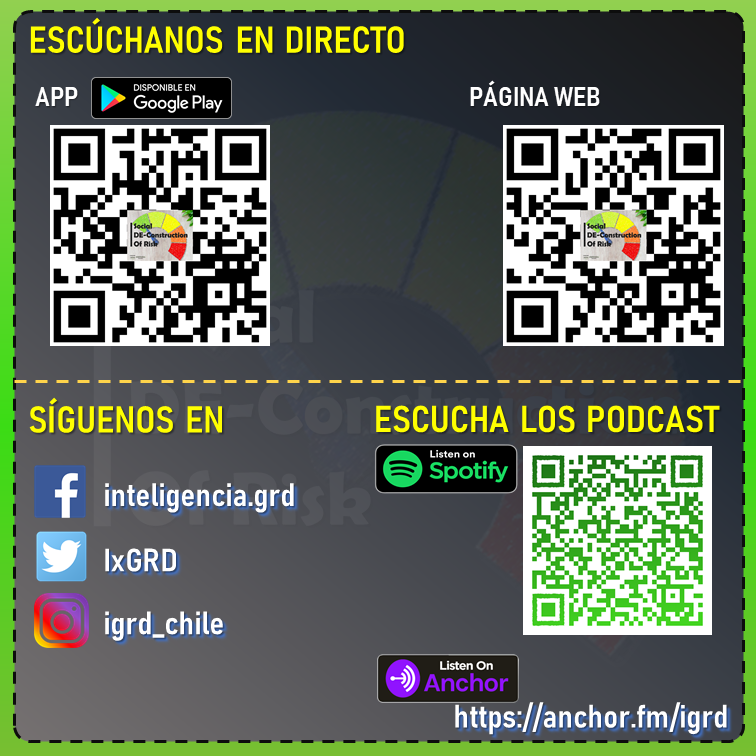 IxGRD's tweet photo. Amigas y Amigos:
Con mucho orgullo, nerviosismo y entusiasmo anunciamos que el 11 de OCTUBRE, a las 18:30 horas, comenzaremos con las TRANSMISIONES de la Radio Online "DE-Construcción Social del Riesgo".
#IGRD #RRD #GRD #DesastresNOsonNaturales #EIRD #UNDRR #wordsintoaction https://t.co/SCjKPAz1G1
