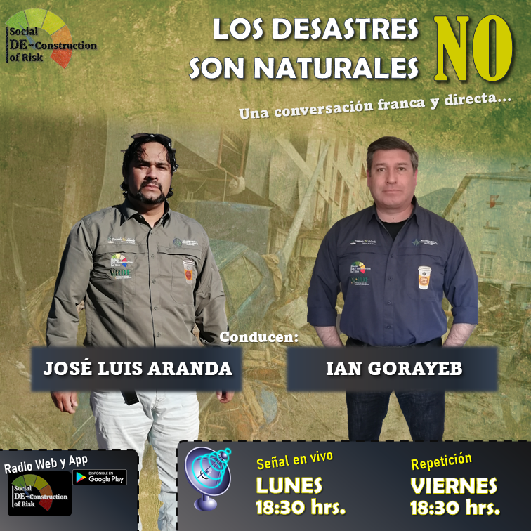 IxGRD's tweet photo. Amigas y Amigos:
Con mucho orgullo, nerviosismo y entusiasmo anunciamos que el 11 de OCTUBRE, a las 18:30 horas, comenzaremos con las TRANSMISIONES de la Radio Online "DE-Construcción Social del Riesgo".
#IGRD #RRD #GRD #DesastresNOsonNaturales #EIRD #UNDRR #wordsintoaction https://t.co/SCjKPAz1G1