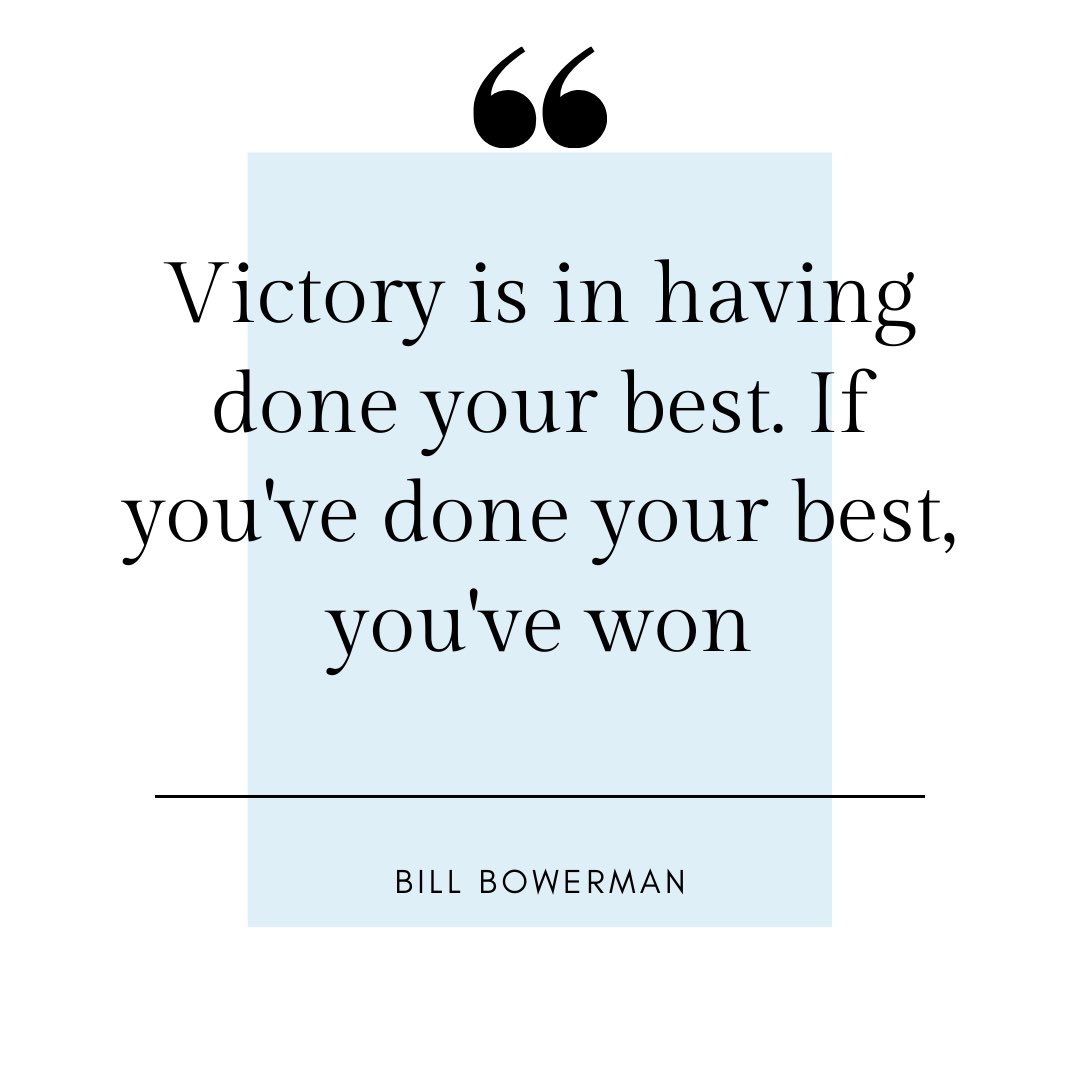 #MotivationalMonday:  "Victory is in having done your best. If you've done your best, you've won."
 -Bill Bowerman 

10 Days Until Nationals, Who's Excited?