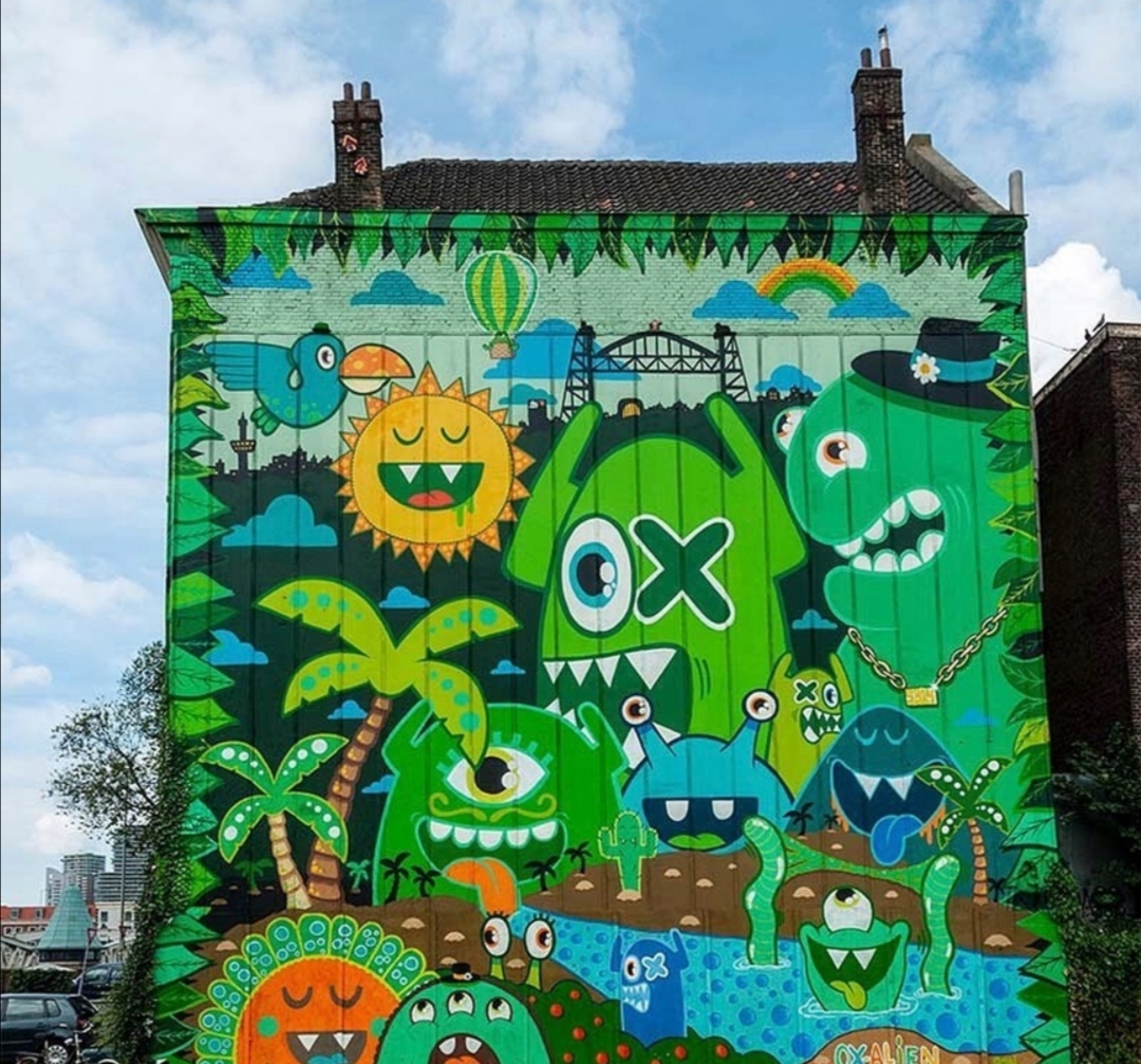 JEROGAL1's tweet image. #StreetArt 
Oxalien
( 2021 Rotterdam Netherlands )