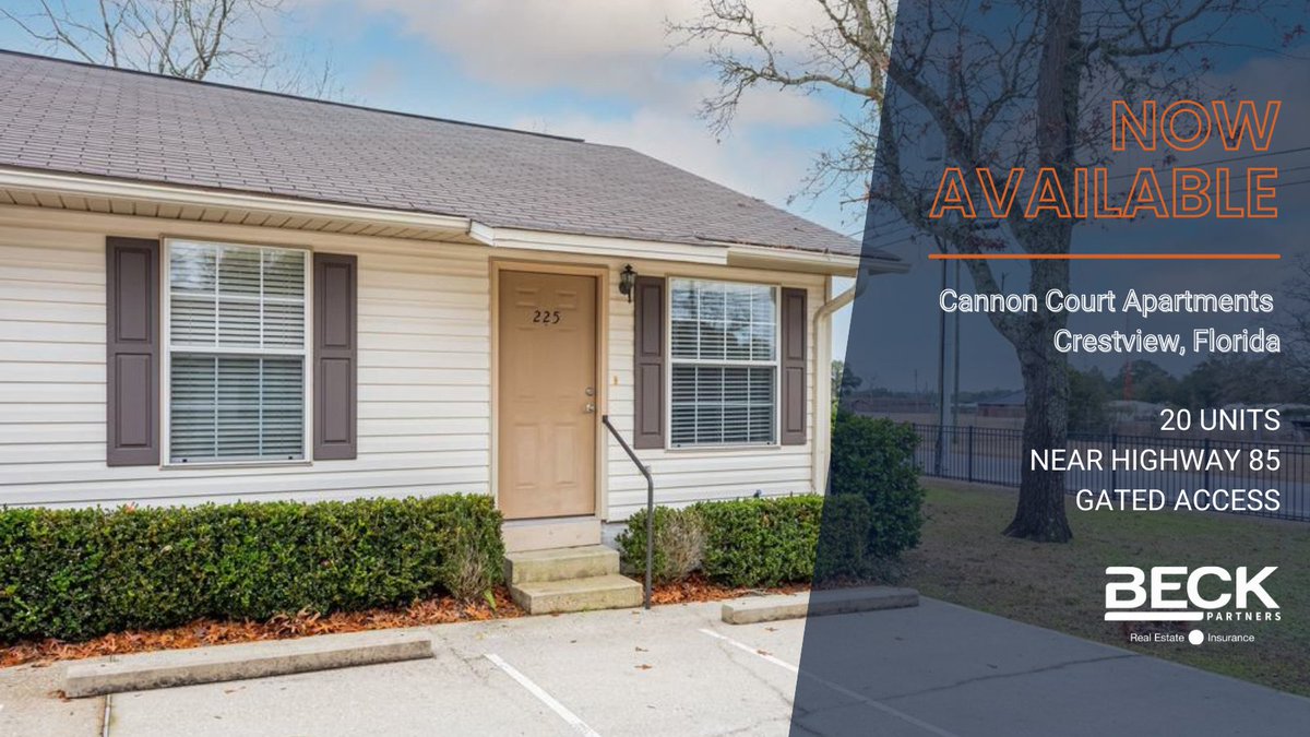 _TeamBeck's tweet photo. 𝐀𝐭𝐭𝐞𝐧𝐭𝐢𝐨𝐧 𝐢𝐧𝐯𝐞𝐬𝐭𝐨𝐫𝐬! Cannon Court is on the market! CC is a 20-unit multi-family community in Crestview, Florida. Contact Kylle Shoemaker:  850-477-7044 and find more info here:  https://t.co/LFqy7ddhp4 #multifamily #multifamilyinvesting #crestviewFL #apartments https://t.co/gNDho2gRIb