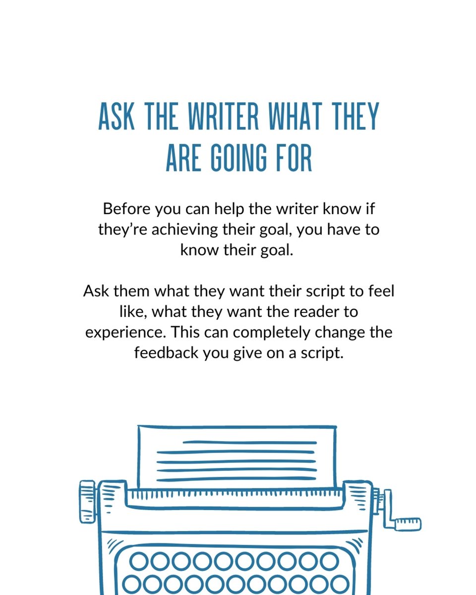WSL_Spotlight's tweet photo. Get the checklist to provide valuable feedback on scripts ⬇️

https://t.co/FgcUg3K5uF

And on the blog at https://t.co/0VU8jwl9XA
.
.
.
#screenwriting #screenwriter #tvwriting #televisionwriting #scriptwriter #scriptfeedback #writethatscript #screenplay https://t.co/Ym9nE6ckMF
