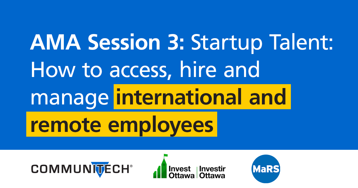 As your business expands into new markets, so too must your talent acquisition strategy.

On October 6th, <a href="/MaRSDD/">MaRS</a> and <a href="/ExportDevCanada/">EDC</a> will host a panel discussion on why ventures should consider hiring international talent and how to do it successfully: eventbrite.ca/e/startup-tale…
