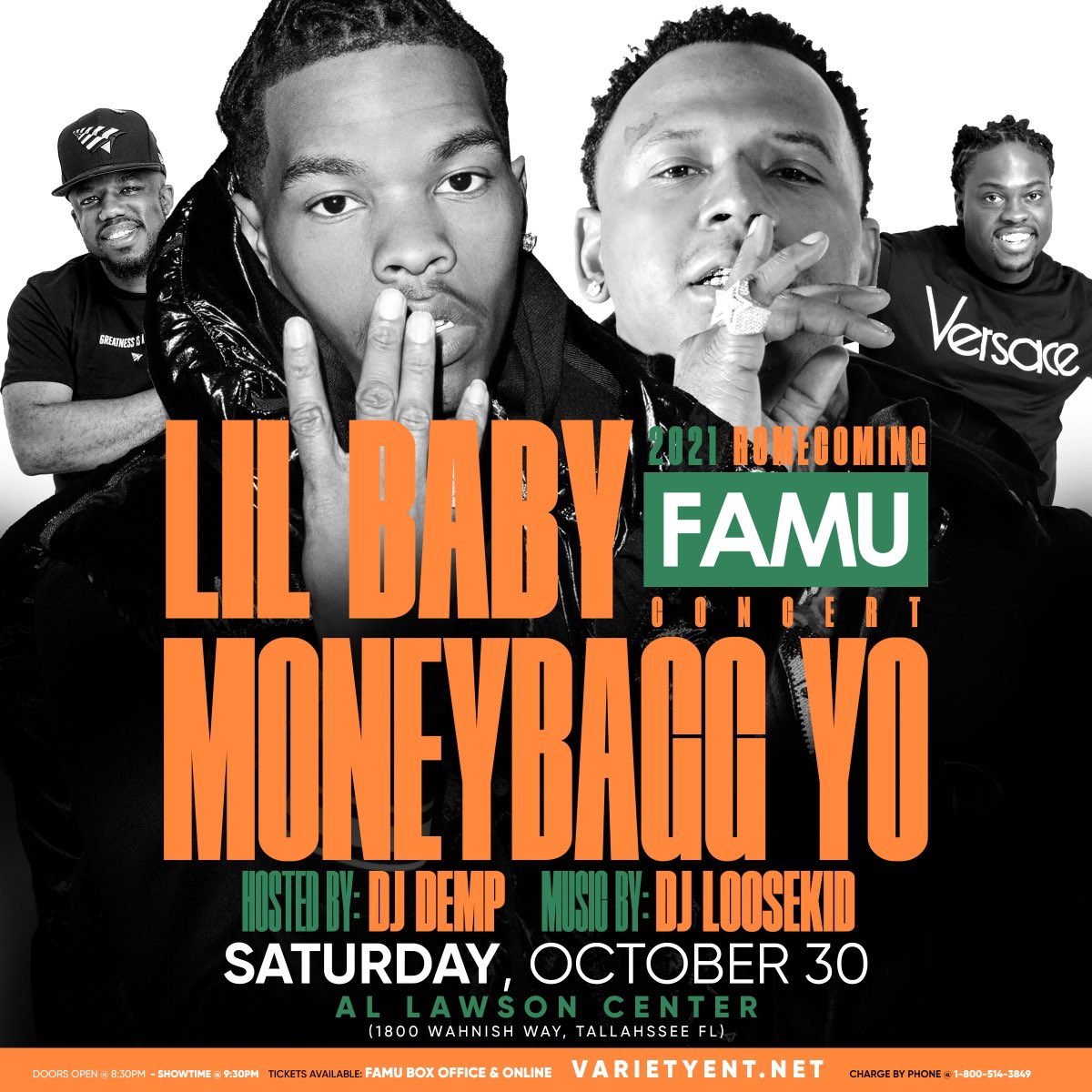 DEMP_FANPAGE's tweet photo. Rattlers The Moment You Been Waiting For..  🐍 FAMU Homecoming Concert W/ @lilbaby @moneybaggyo 🔥🔥 October 30 at Lawson Center
HOSTED BY @DJDEMP
MUSIC BY @djloosekid X @djjam305

For Tickets 🎫 Visit FAMU Box Office or Online  https://t.co/rCr9Gb5Mwv #SoloosePromo #TeamDemp https://t.co/VMjl98RNaJ