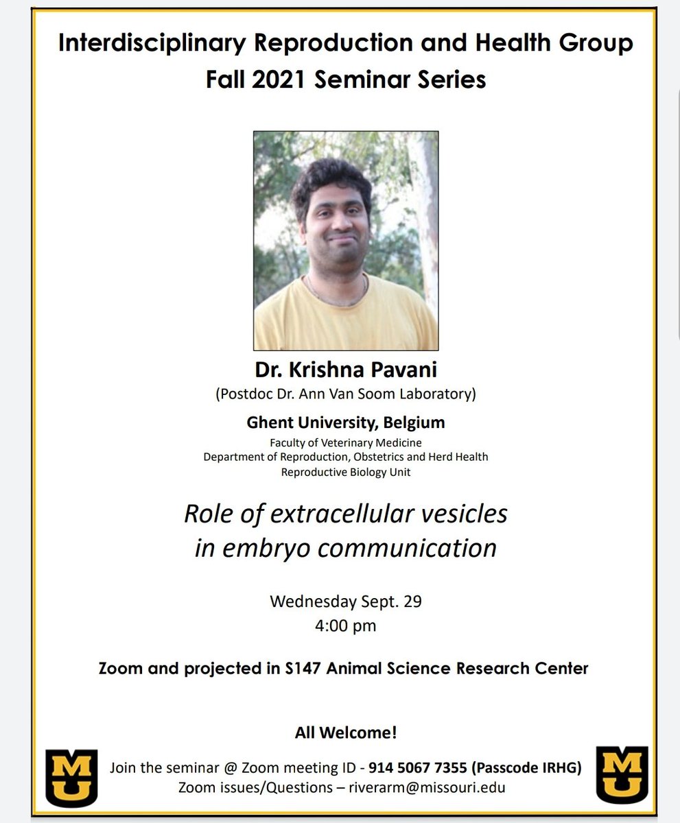 I am going to talk about the inside out of EVs in the embryo's <a href="/SNEVresearch/">Student Network on EVs</a> <a href="/IsevOrg/">ISEV</a> thank you for the opportunity @RocioMRivera #labrivera <a href="/IETS_Morulas/">IETS Morulas</a>