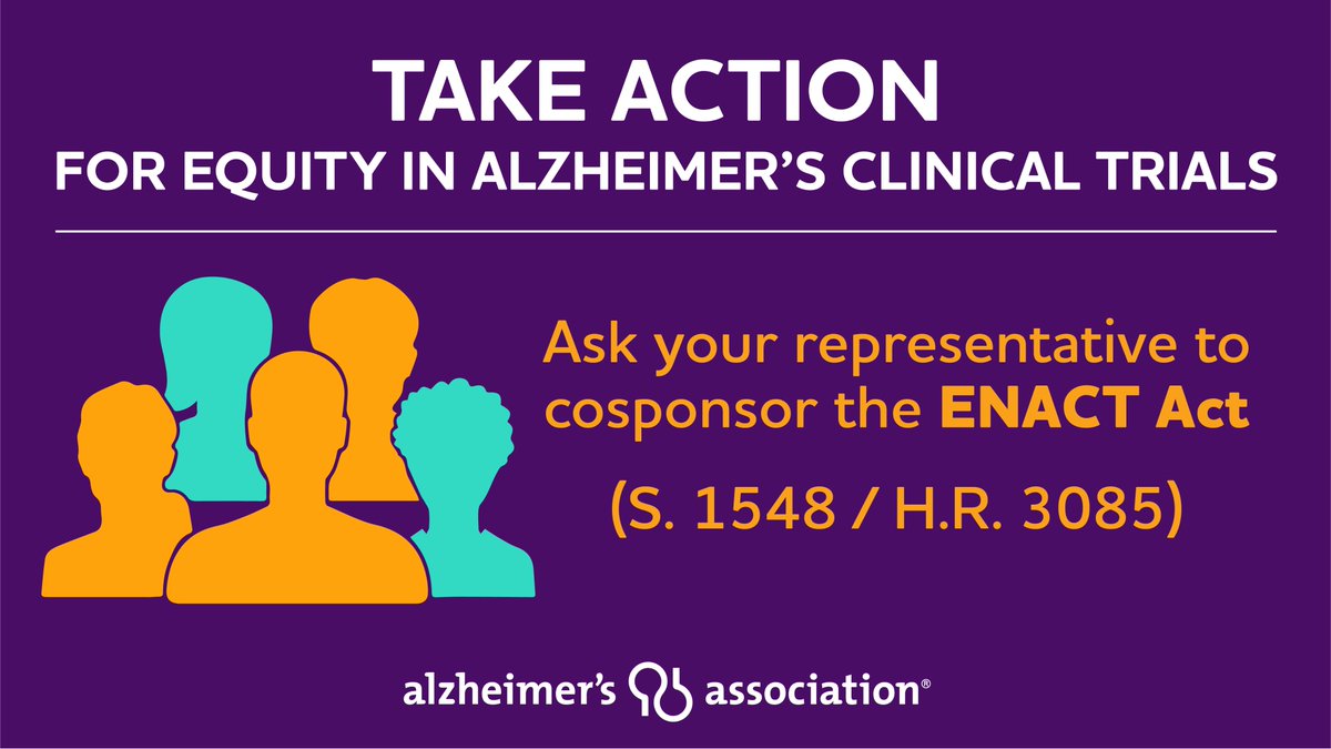 pjarvie's tweet photo. •@RepMcNerney, please support #ENACTAct, which looks to increase participation in #Alzheimers &amp; dementia clinical trials by expanding education &amp; outreach efforts to underrepresented populations. Join the fight to #ENDALZ #Every65seconds #alzforum @AlzNorCalNorNev @ALZIMPACT https://t.co/Ylq2gw3Lls