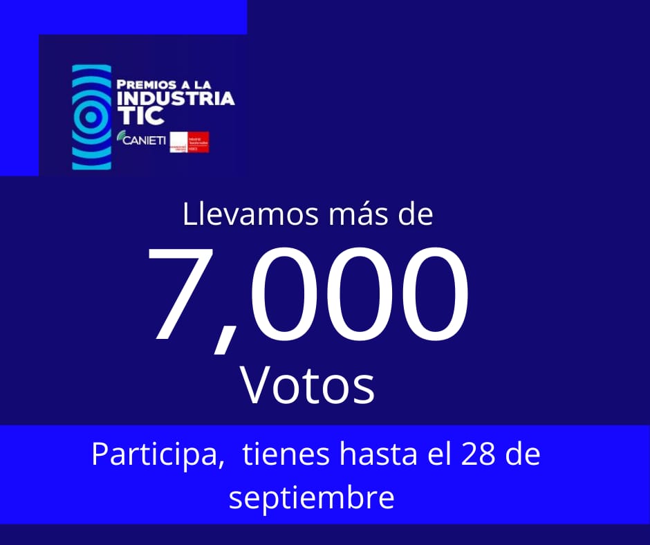 Gracias a todos ustedes, llevamos más de 7,000 votos!
No te quedes fuera, #elige tu proyecto favorito, sólo tienes hoy y mañana canieti.org/premiosalaindu…
#PremiosalaIndustriaTIC
