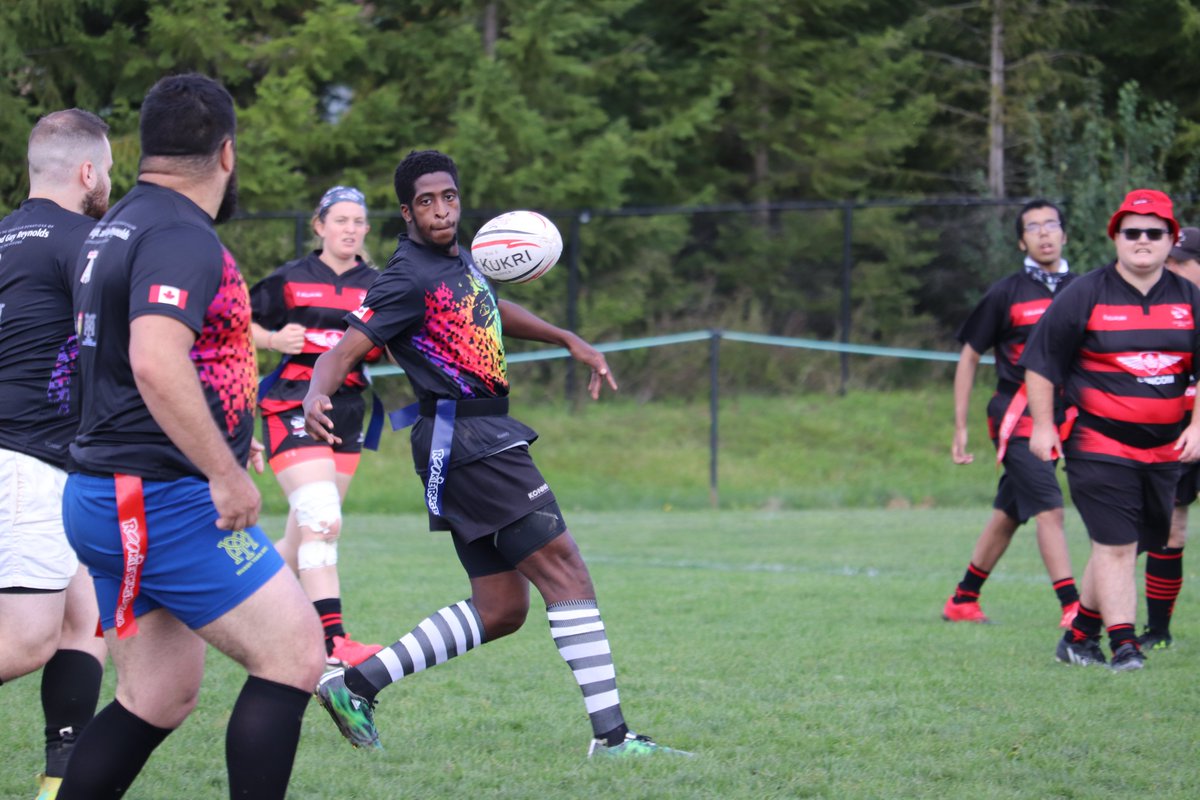 RugbyOntario's tweet photo. On Sunday, the first ever All In Rugby Cup took place at Thompson Rugby Park in Oshawa! The event featured five teams, made up of players from @CENTAURS_RFC, @londonrugbyclub, @MuddyYorkRFC, @VikingsRugbyRFC and the Toronto Lions. https://t.co/un0LyKlX30
