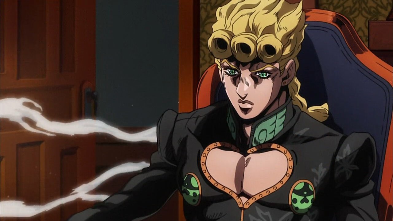 Twitter 上的 Piren Jojo Anime この黒服ジョルノの元ネタはジョジョ61巻表紙のジョルノ T Co Sxcrbr1i3t Twitter