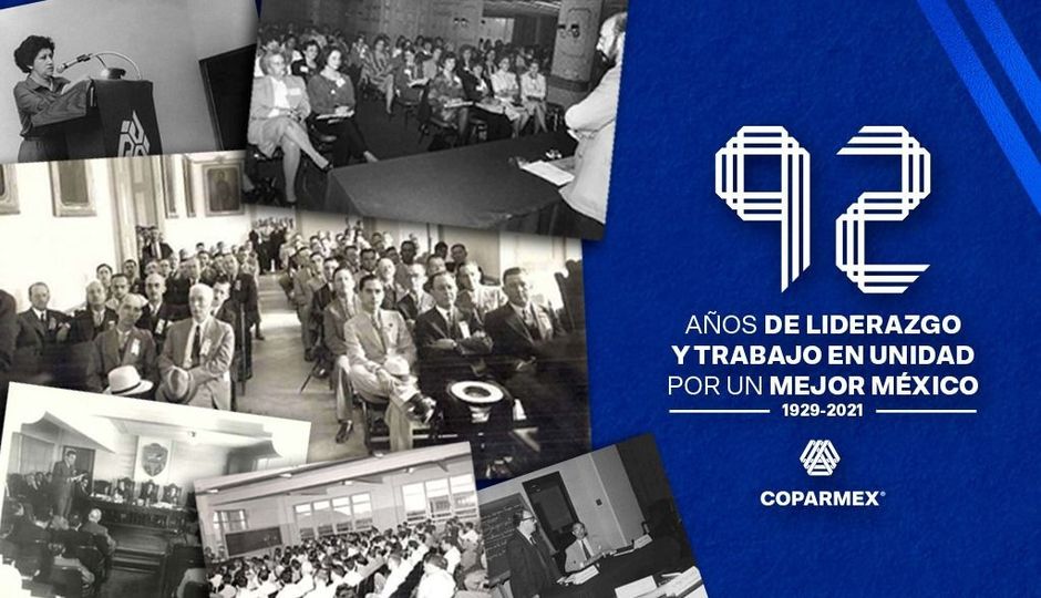 COPARMEXNAYARIT's tweet photo. Un día como hoy, 26 de septiembre, pero de 1929, nace nuestra querida COPARMEX, por iniciativa de Don Luis G. Sada. Se cumplen 92 años de trabajar a favor de la sociedad Mexicana. 
Nuestro reconocimiento a todos aquellos que se han encargado y nos encargamos de mantenerla Viva. https://t.co/tn3oH4R8kr