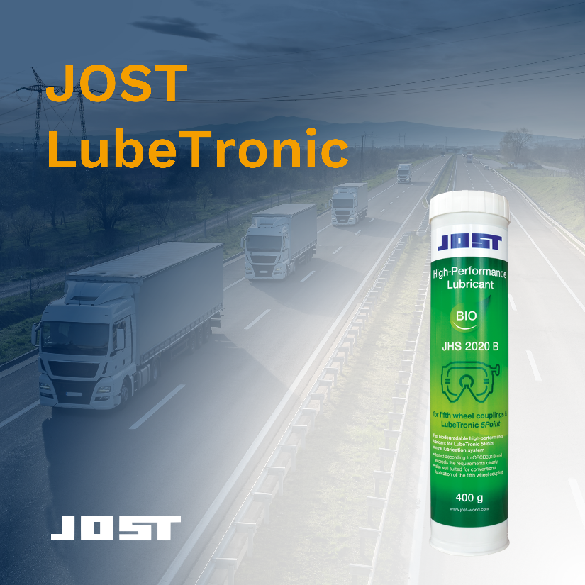 JOSTGB's tweet image. Safe and time efficient

Integrated lubrication system, JOST LubeTronic, minimises the consumption of grease and ensures optimal lubrication of fifth wheel and trailer hitches. 

#jostdoit #SafeAndEfficient #lubricationsystem