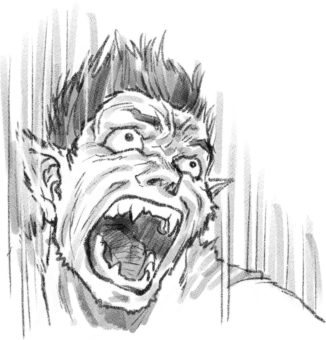 「ッああああああああああッ!!!!

 ねむいッ」
「あくびか!今のあくびなんか!」 