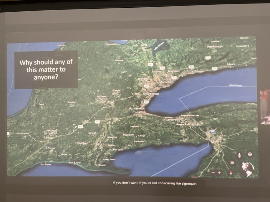 It matters - even from space we can see what happens when we destruct our environment. Our Dish with One Spoon territory is one of few unique Carolinian forests @TeyoDakotaBrant <a href="/NCTR_UM/">NCTR</a> <a href="/hwdsb/">HWDSB</a> <a href="/Rousseau_HWDSB/">Rousseau School</a> #Reconciliation #orangeshirtweek