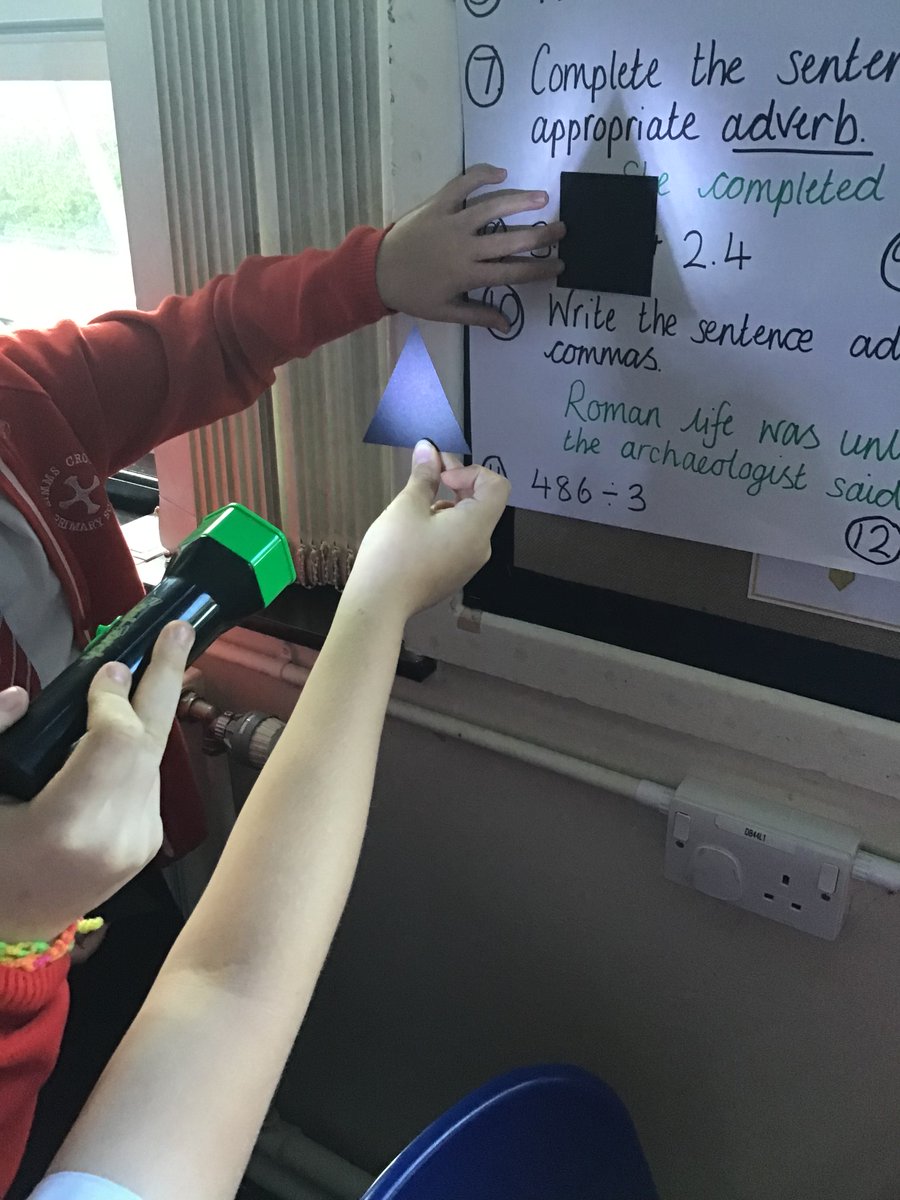 KingswayPAYear6's tweet photo. We have been finding out about how light travels in Science today. We did a number of investigations and concluded that light travels in straight lines.
#SimmsCrossScience https://t.co/dvgxaT1LGC