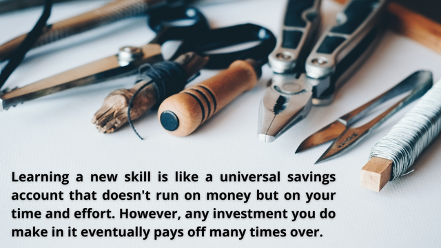 When you constantly try to improve yourself and learn new skills, it doubles your odds of success.

You may not see the results instantly, but you will achieve much greater than what you may have thought.

#learnnewskills #learning #learnsomethingnew #education #newskills