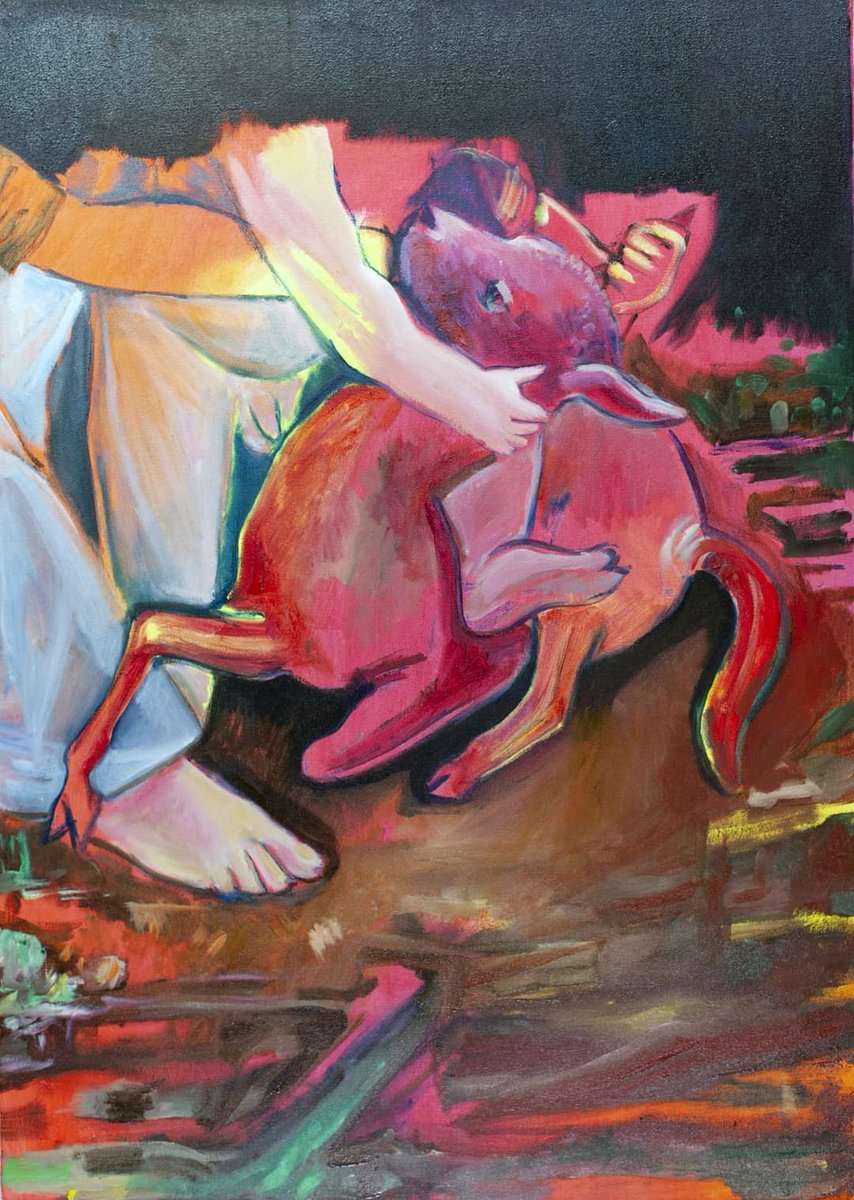 LaviaGilda's tweet photo. Marc Bauer "Red Lamb L. Da Vinci, June 2021", oil on canvas, cm 70 x 50, 2021.

Courtesy the artist, Galerie Peter Kilchmann, Zurich, Gilda Lavia Gallery.

ph Studio Marc Bauer

#art #artist #marcbauer #painting #artwork #gallery #gildalavia https://t.co/Dh3LJF9I7I