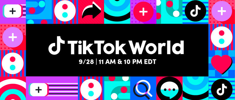 TikTok World is coming — the first TikTok global marketing event

On September 28 TikTok will share what’s next for their marketing solutions. 

🍿Tune in and learn what tools will be the next secret sauce of marketers around the world. 
global.tiktokworld21.com/?utm_source=tw…