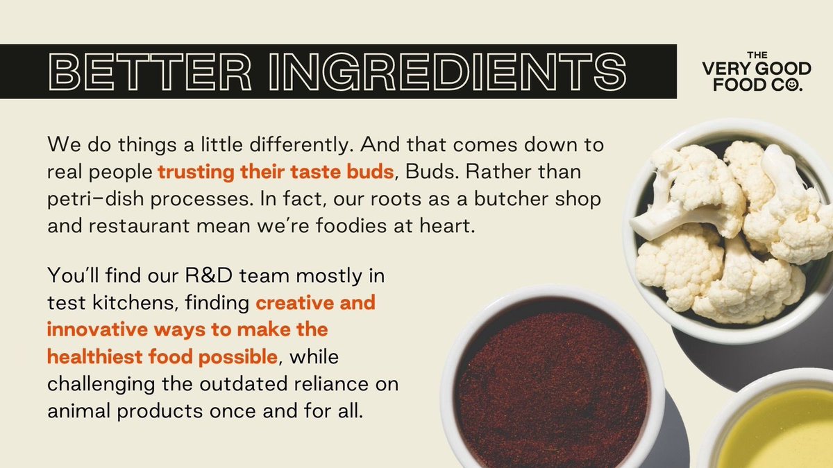 Life is complicated enough, that's why we keep it real and make our Very Good plant-based meat made from simple ingredients that taste great and are easy to pronounce.

#verygoodfood #plantbased #plantstrong #foods4thought #veganbutcher <a href="/VeryGoodButcher/">Very Good Butchers</a>