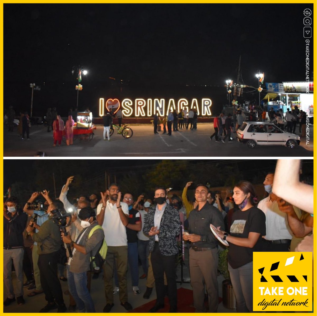 takeonedigital's tweet photo. New I ❤️ Srinagar display comes up at Nishat, Srinagar. Created by local craftsmen with teams from @sclsrinagar, the Army & Sunrise in Kashmir @srkngo, the typograph was inaugurated by CEO Smart City & Commissioner @SMC_Srinagar @AtharAamirKhan
#JammuAndKashmir https://t.co/vqIBtC4CsV