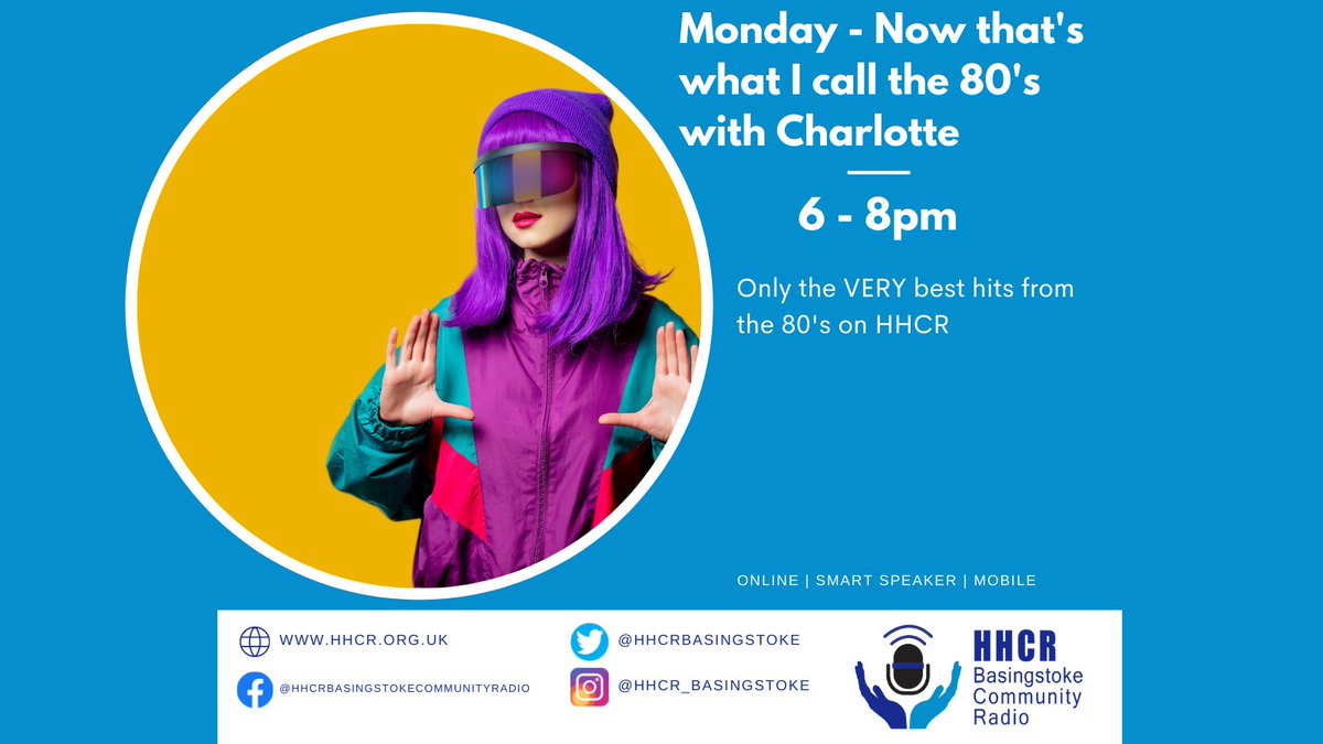 HHCRBasingstoke's tweet photo. It's time for the leg warmers, day glo and LOTS of sing out loud music with Charlotte. https://t.co/aQEcgsmd6b