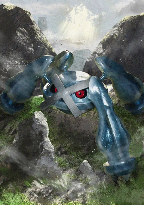 山頂にて。#Pokemon #metagross 