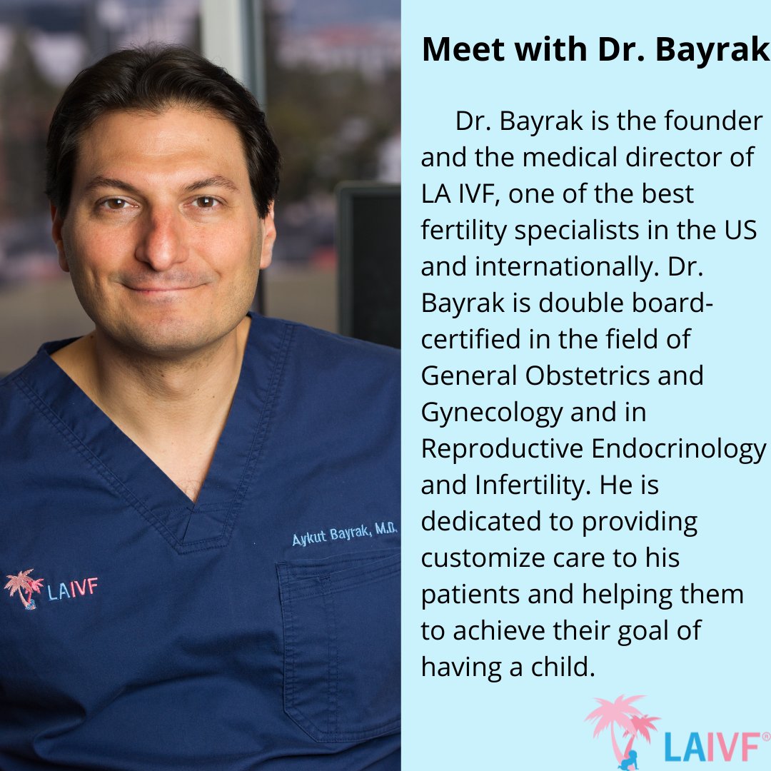 laivfclinic's tweet photo. Meet with Dr. Bayrak! One of the #best #fertility #specialists in the US and internationally. Check out his #biography and #rewards by visiting our website
https://t.co/zNv9ks8K8G
#infertility #infertilitydoctor #doctors #ivf #iui #ivfclinic #bestdoctor #fertility #fertility https://t.co/8bzyH2WIr9