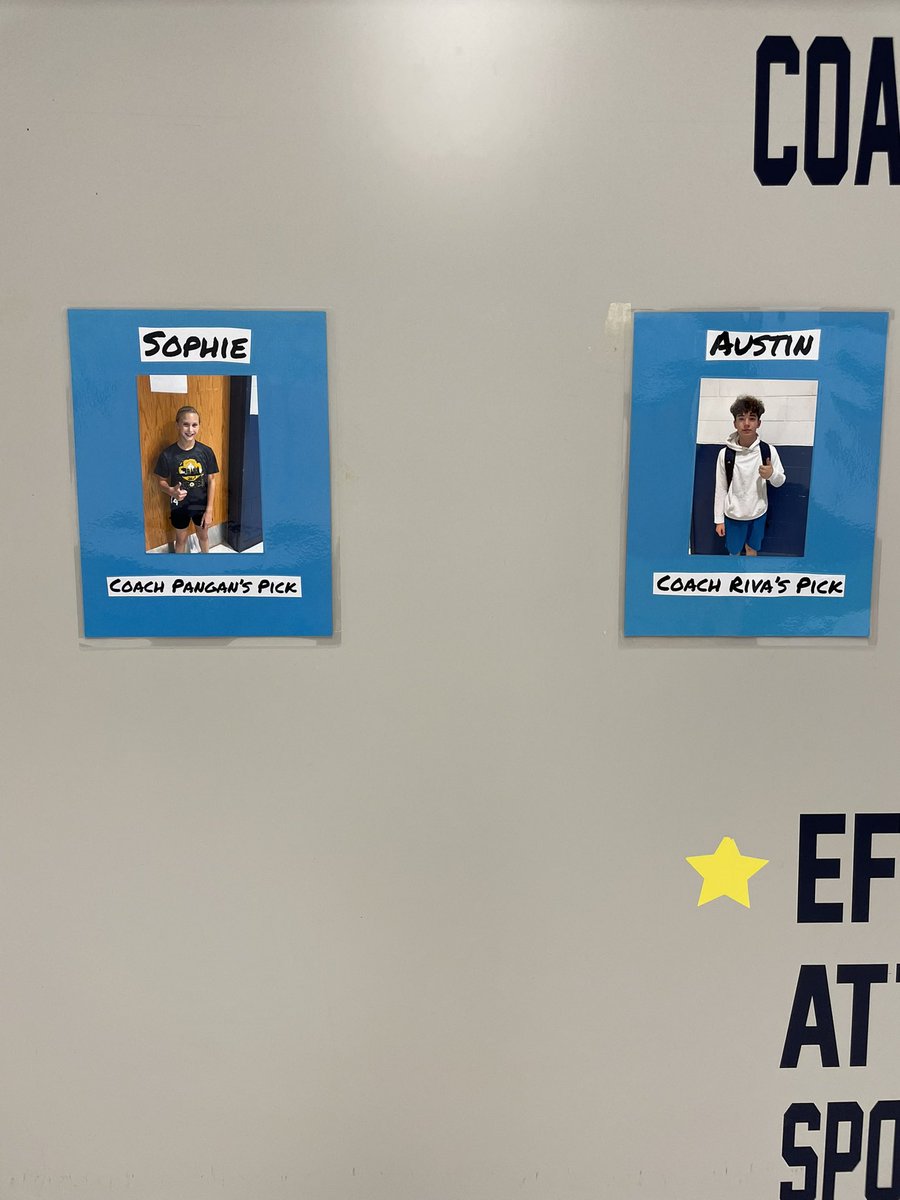 FMSEaglesPE's tweet photo. Congratulations to our coaches’ picks of the month! These students displayed excellent sportsmanship, effort, and attitude all month! #eaglepride https://t.co/aKQ2VzqDAQ