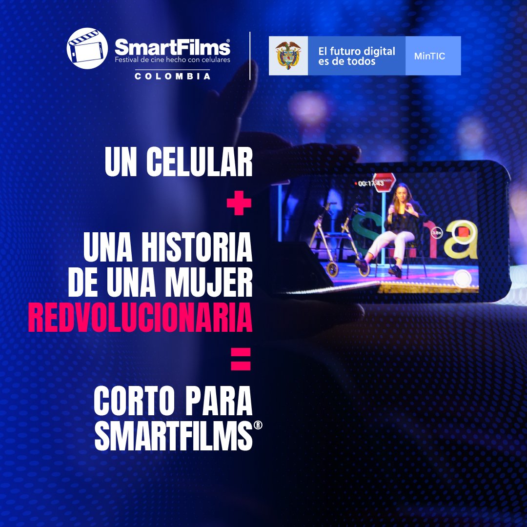 Alcsancayetano's tweet image. #TIC /💻📲/ ¿Ya tienes todos los componentes para contar la historia de esa mujer que es una fuente de inspiración? En #SmartFilms2021 solo necesitas un celular y tu personaje para romper los límites de tu imaginación. Participa hasta el 30 de sept con tu corto de 1 minuto.